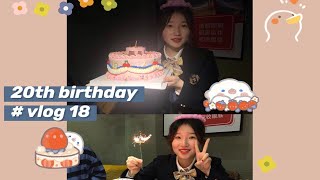 机智怡的20岁生日vlog 我二十岁啦！