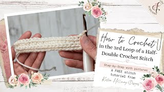 How to Find and Crochet in the 3rd Loop of a Half Double Crochet Stitch