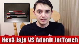 Hex3 JaJa Pressure Sensitive Stylus vs Adonit Jot Touch Stylus