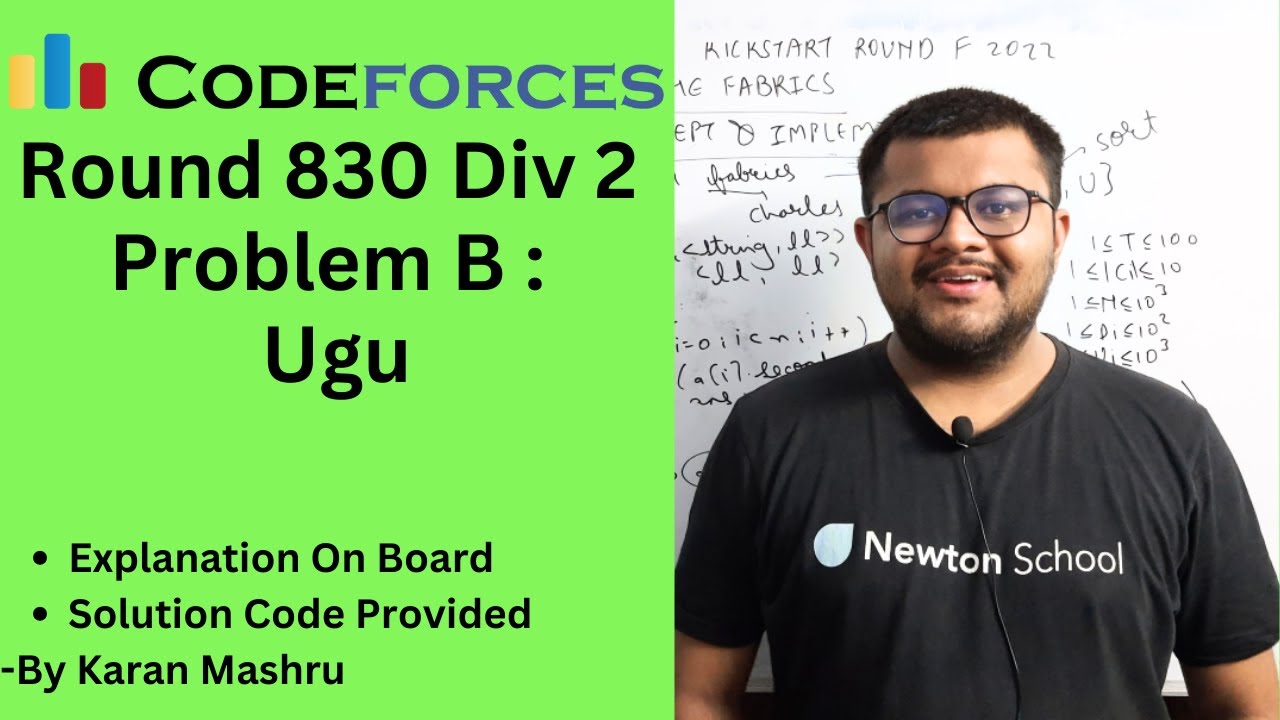 Codeforces Round 830 Div 2 Problem B Ugu Solution Explanation