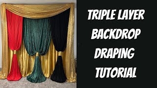 Get the Perfect Look for Your Next Event | Red, Black, & Green Backdrop Tutorial
