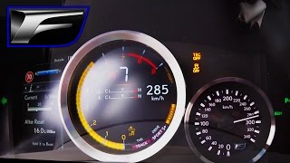 Lexus GS F ACCELERATION \u0026 TOP SPEED on AUTOBAHN - 5.0 V8 477 HP