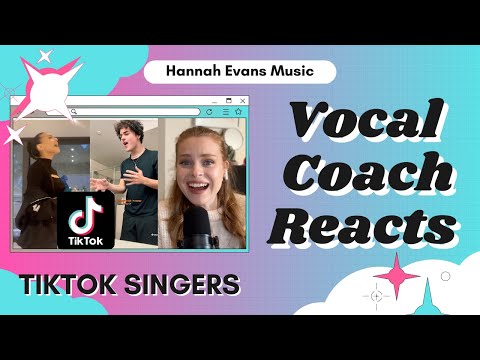 TikTok Singers Part 1 | Vocal Coach Reacts | Hannah Evans Music - YouTube