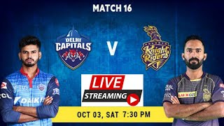 IPL 2020: Match 16 Delhi Capitals vs Kolkata Knightriders live match hotstar, live Streaming.