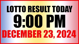 Lotto Result Today 9pm Draw December 23, 2024 Swertres Ez2 Pcso