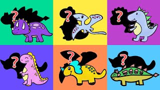 繪圖遊戲｜Draw Game｜Change dinosaurs' heads!｜換頭遊戲｜簡易繪圖恐龍｜Easy Drawing for Drawing Beginners