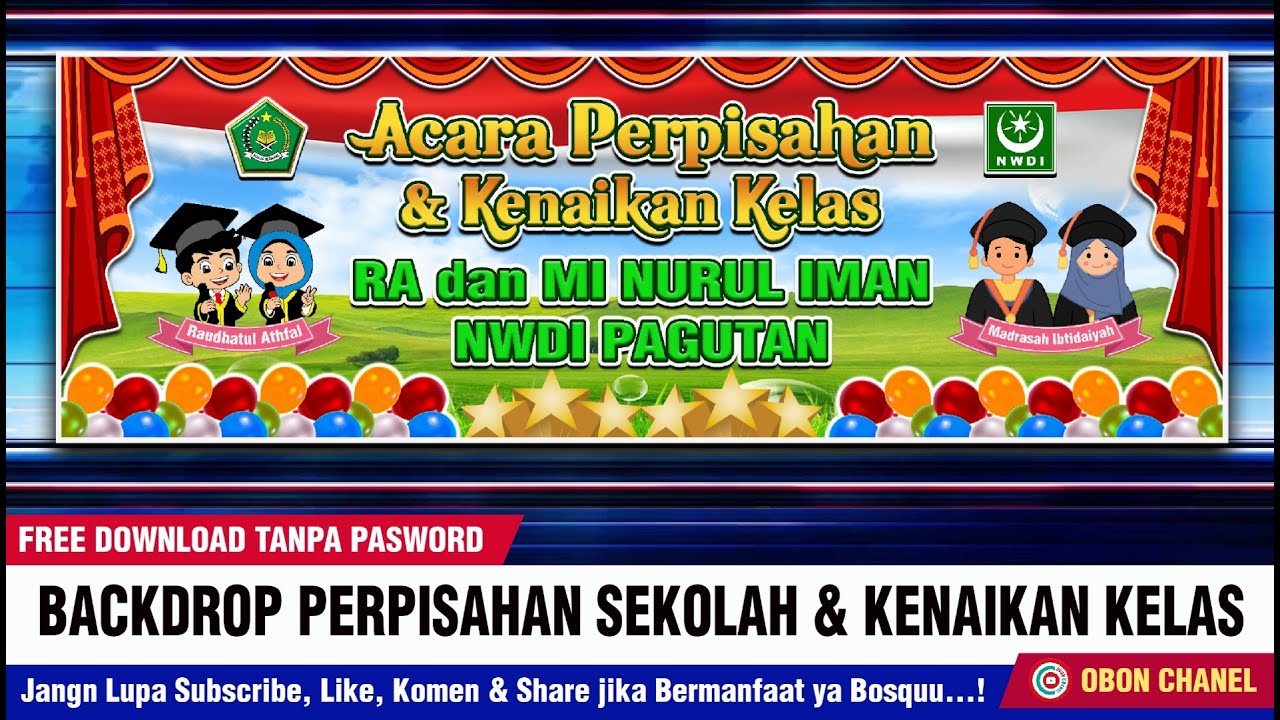 DESAIN BACKDROP ACARA PERPISAHAN SEKOLAH - TERBARU 2023 - YouTube