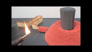 Matches Chain Reaction Amazing Fire Domino Effect ERUPTION