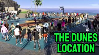 Where to find THE DUNES streetball location  in NBA 2k25