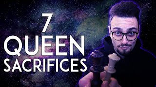 7 BEST Queen Sacrifices In Chess History!