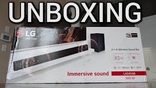 LG LAS454B 2.1 Soundbar Unboxing and First impression