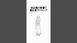 遺伝の影響って結構あるんだね！#shorts