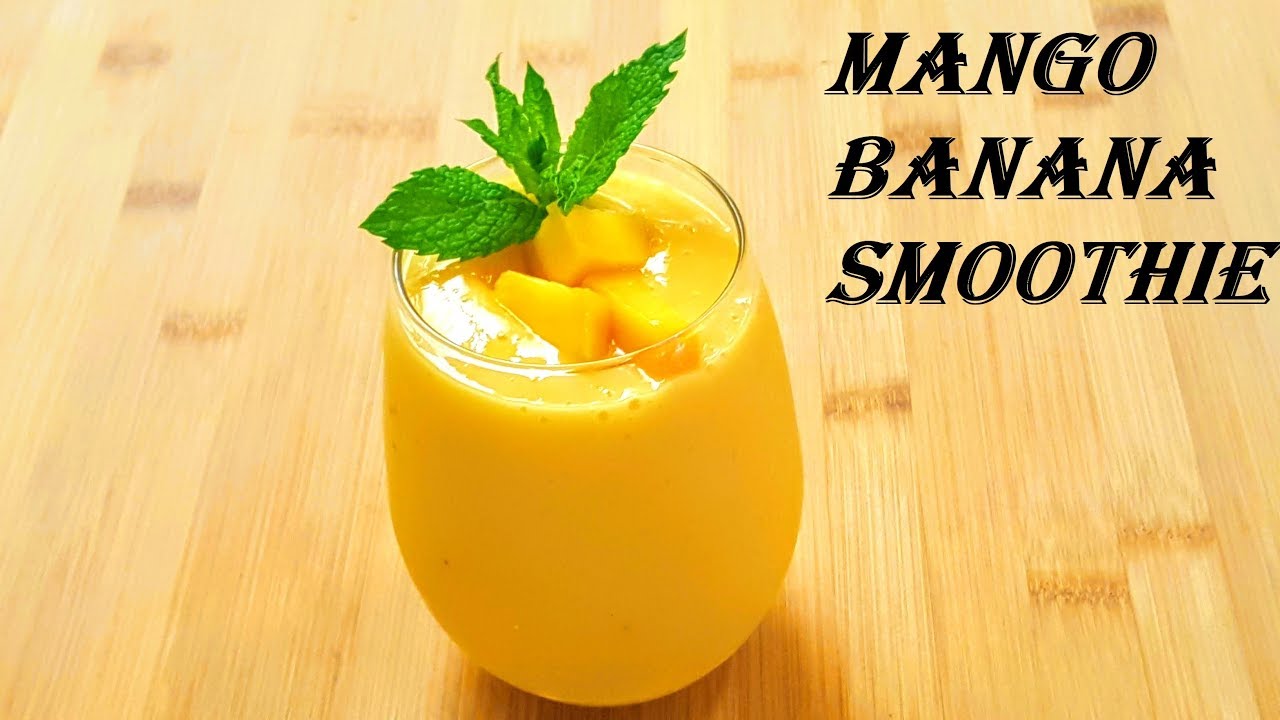 The Best Mango Banana Smoothie - Lifestyle Foodies🍎