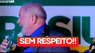Lula bebe água durante Hino Nacional e recebe críticas nas redes sociais