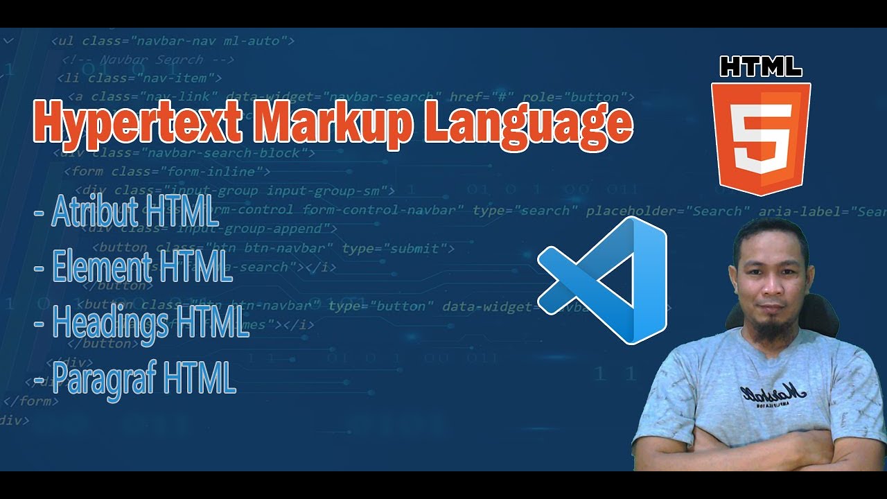 Belajar HTML Element, Atribut, Heading Dan Paragraf HTML - YouTube