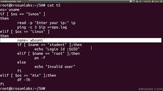 Shell Script Conditional statement - if elif statement