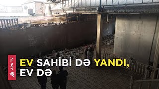 Şəmkirdə dəhşət: Bir kənddə iki ev eyni vaxtda yandı - APA TV