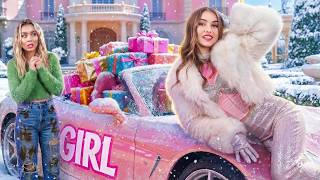 Living in a Car for 24 Hours! Birthday Party for Billionaire vs Homeless Girl