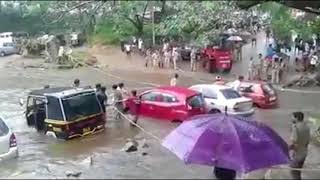 Heavy Rain@Pamba Parking | Sabarimala Pampa car Parking floating on water