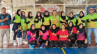 Gak sia-sia mainya jauh.. team S.V.C Full senyum Full mbledos.. gor MANDALA pondok tanahmas cibitung