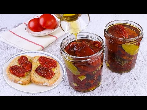 Recipe for sun-dried tomatoes in olive oil