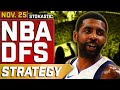 NBA DFS Strategy Monday 11/25/24 | DraftKings & FanDuel NBA Lineup Picks