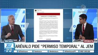 #URGENTE  - El diputado Orlando Arévalo pidió permiso ante el JEM