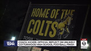 Coach, kicker \u0026 official reflect on Cottonwood High's rare, game-winning play