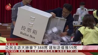 港區議會選舉泛民主派大勝 林鄭月娥:尊重結果  2019-11-25 IPCF-TITV 原文會 原視新聞