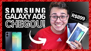 GALAXY A06 chegou no BRASIL por R$899 e eu JÁ ESTOU COM ELE! - Unboxing e Impressões Iniciais