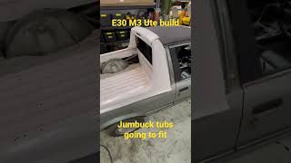 E30 M3 Ute build Jumbuck tub fits! #shorts #short #bmw #projectcars #e30 #m3 #e30m3 #proton #jumbuck