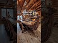 these viking ship dining tables look absolutely epic