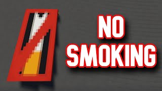 How to make a NO SMOKING sign in Minecraft!