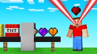 We Turned BLOCKS Into HEARTS For NEW ABILITIES! (Minecraft)