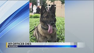 V'burg K-9 dies