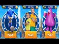 Sonic Dash vs Vlad and Niki vs Grimace Shake - Movie Sonic vs All Characters Unlocked