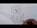 how to draw dog drawing easy step by step@Kids Drawing Talent