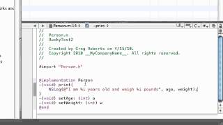 Objective C Programming Tutorial 24 Running the New Program YouTube