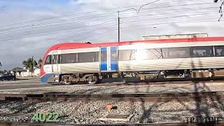 Adelaide Metro Train 4022 on the Gawler line at RLX0013 Dry Creek, SA