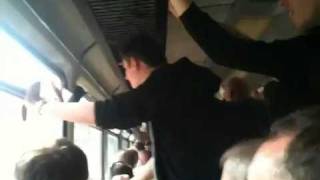Newcastle Fans on the metro @ Sunderland 20/8/11