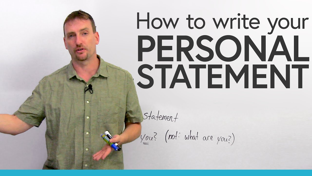How To Write A Personal Statement For University Or College Youtube