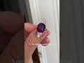 rare siberian amethyst and diamond ring