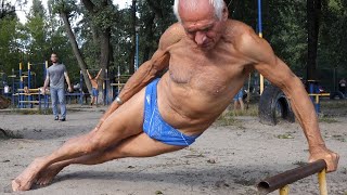 Street workout motivation - Amazing 75 Year Old Man