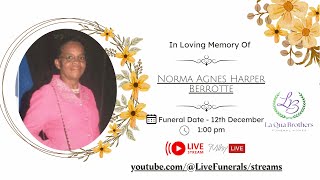 Funeral Of Norma Agnes Harper Berrotte of Mt. Hartman, St. George