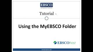 MyEBSCO Folder (Hebrew)