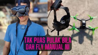 FLY DJI FPV DRONE DALAM MANUAL MODE UNTUK KALI PERTAMA (ACRO MODE)