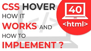 #40 Concept of Mouse Hover with Example | Explained in single video | Learn HTML & CSS |