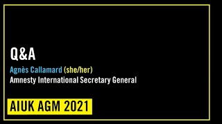 Amnesty International UK Annual General Meeting
