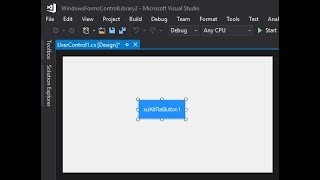 C# Tutorial - Creating custom controls : Flat/Material button