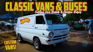 AMAZING Custom Vans & Buses!!! FULL HOUR of JUST CLASSIC VANS & BUSES! Classic C